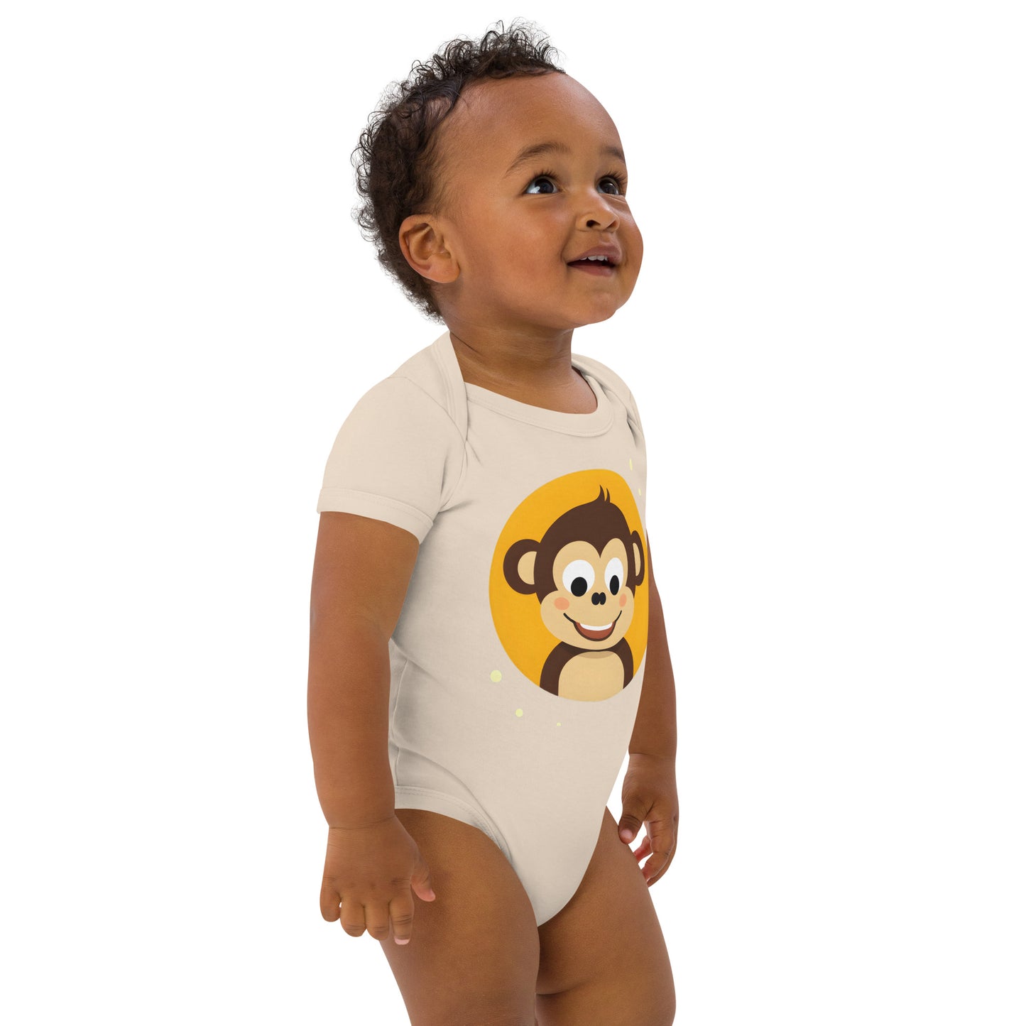 Merry Monkey – Baby-Body aus Bio-Baumwolle