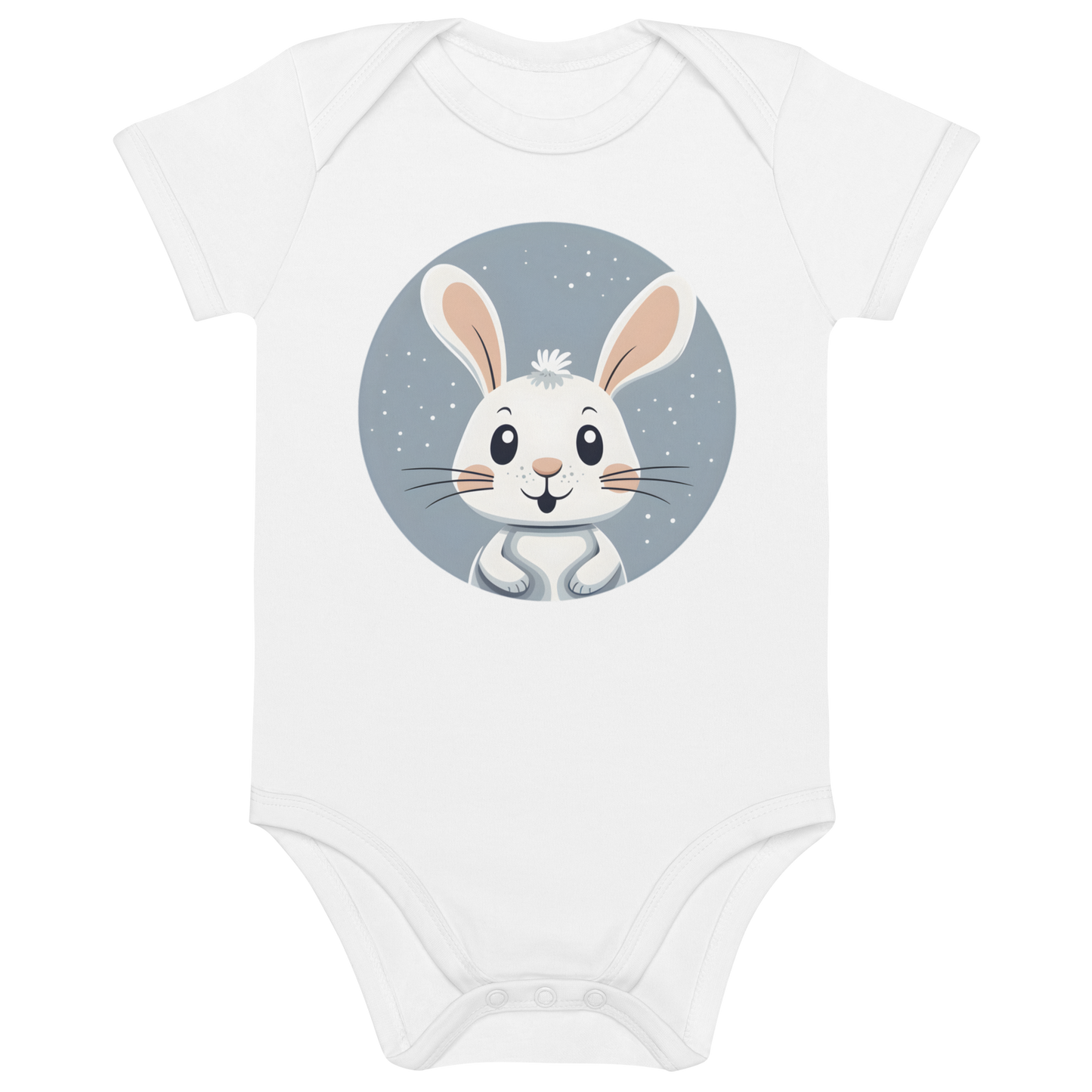 Bunny Bliss - Organic cotton baby bodysuit