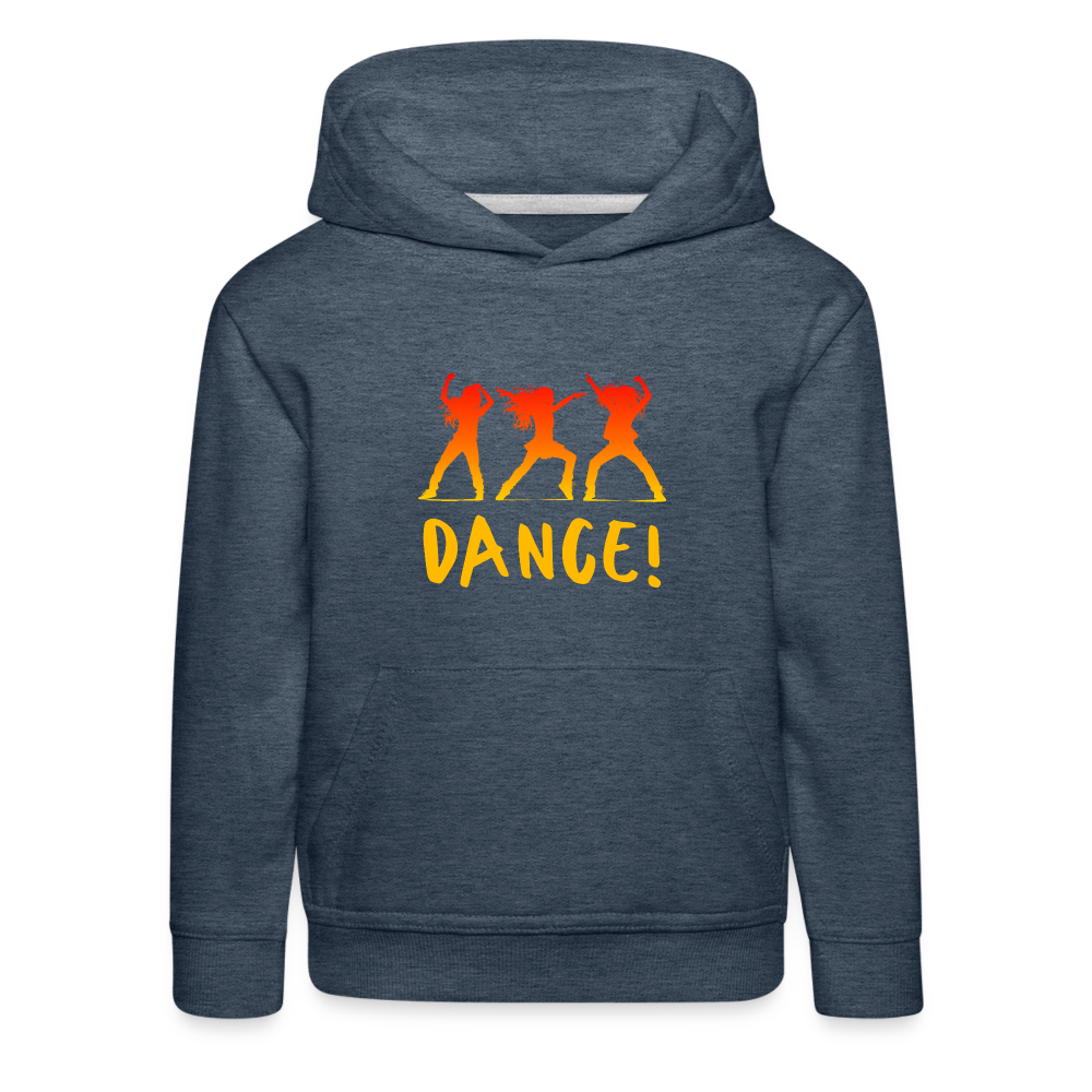 Dance! - Kids' Premium Hoodie - heather denim