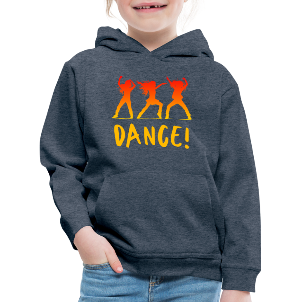 Dance! - Kids' Premium Hoodie - heather denim