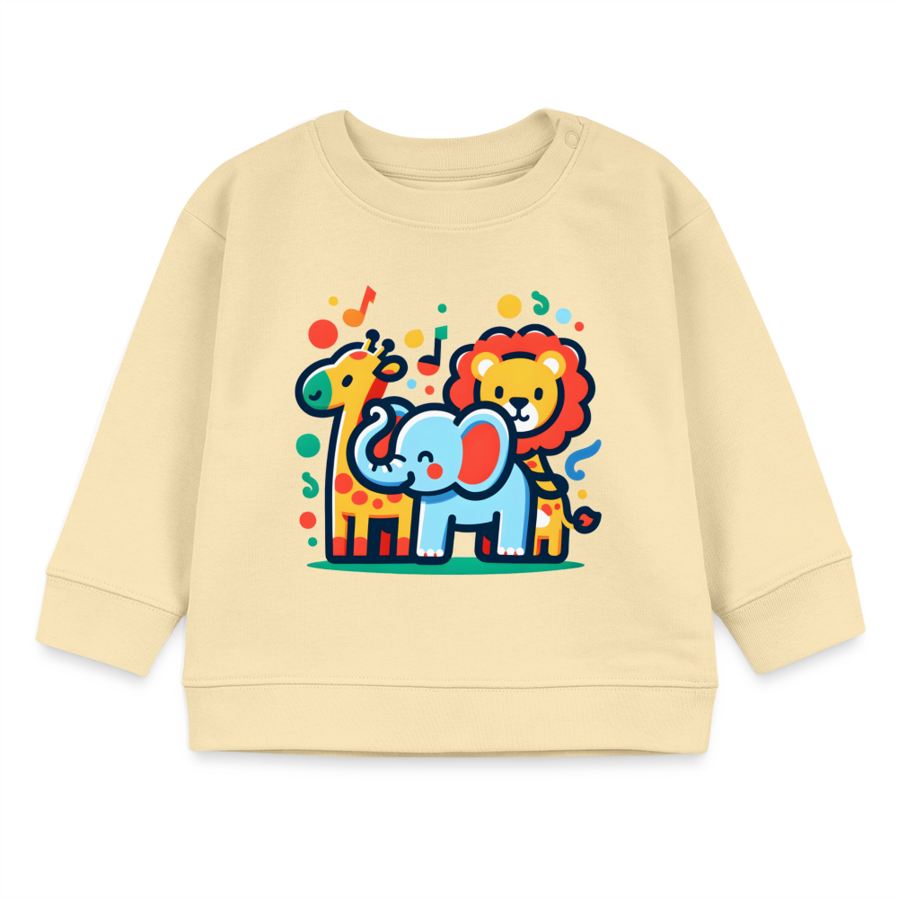 Animal Parade - Organic Baby Sweater - cream