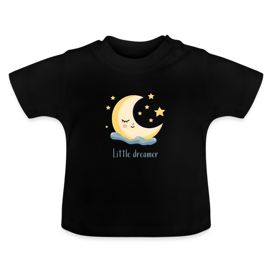 Little dreamer - Organic Cotton Baby T-Shirt - black